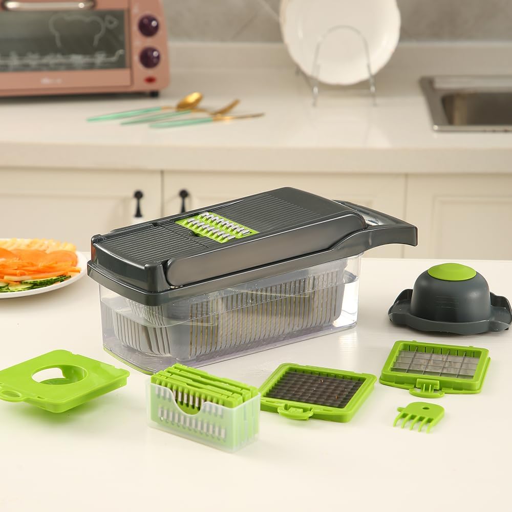14-in-1 Multi-Functional Vegetable Chopper – Your Ultimate Kitchen Companion!