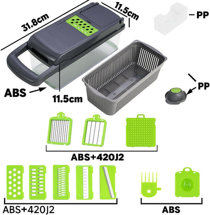 14-in-1 Multi-Functional Vegetable Chopper – Your Ultimate Kitchen Companion!