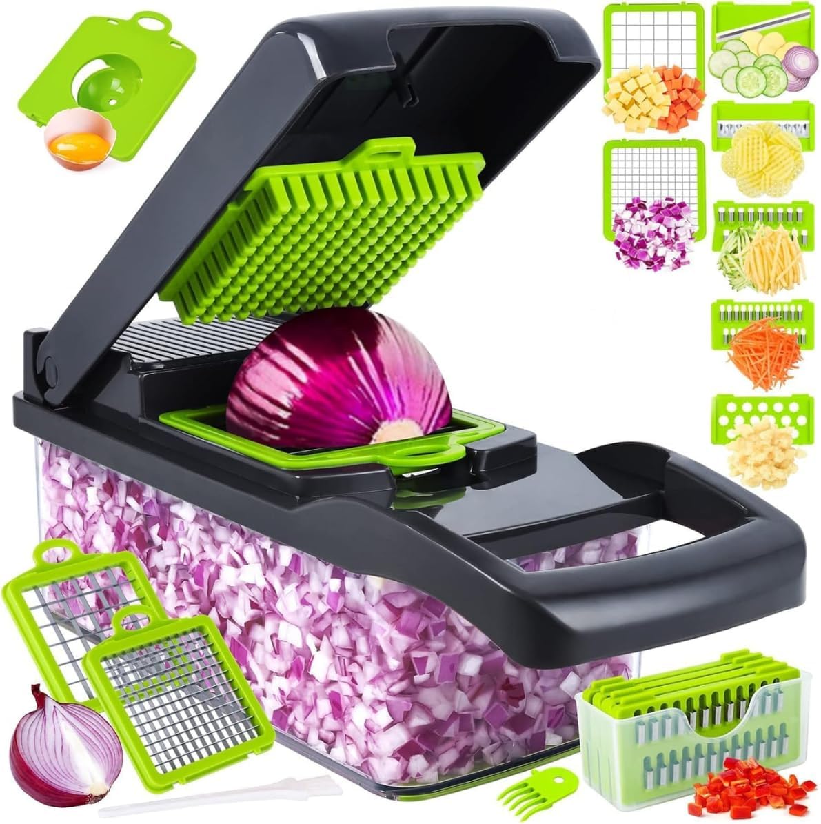 14-in-1 Multi-Functional Vegetable Chopper – Your Ultimate Kitchen Companion!